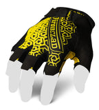 Ironclad Gaming Gloves, Half Finger Coverage, Precision Fit, Performance Silicone Grip, Moisture Wicking Construction, 1 Pair, Y