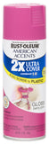Rust Oleum 280700 American Accents Ultra Cover 2X Spray Paint, Gloss Berry Pink, 12-Ounce