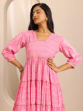 Libas Women'S Cotton Kurta Sets (400680_Pink_2Xl)