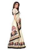 Gosriki Women'S Cotton Saree With Blouse Piece (Maglagiri-White_Off,Off-White,,B07GJNWRHD