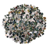 Asingeloo 450pcs 5-8mm Natural Indian Agate Tumbled Chip Stone Beads Bulk Irregular Shaped Drilled Loose Gemstones Beads with Bo