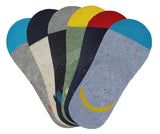 Camey Men No Show Loafer Socks MultiColoured (Pack Of 6)
