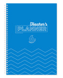 Silvine A4 Teachers Academic Planner with Durable Hardback Covers and 204 x6 Period Planner Pages, Blue