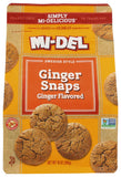 Mi-Del Cookies Ginger Flavored Snaps - Non GMO Certified, 0g Trans Fat Swedish Ginger Snaps Cookies Old Fashioned (Pack of 1)