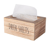 zoocatia Laundry Room Decor Dryer Sheet Container Wood Detergent Dispenser Organization and Storage Box Holder for Laundry Pods,