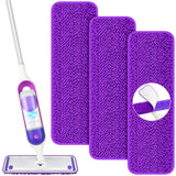 Microfiber Mop Pads for Swiffer PowerMop: Papclean Wet Dry Mopping Pads Refill Floor Cleaner - 3 Pcs Reusable Cloths for 13 -15