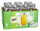 Ball 68100 Half Gallon Wide Mouth Canning Jars 6 Count