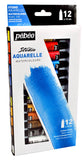 Pebeo Watercolor, Fine Watercolor, Set of 12 x 12 ml Tubes