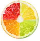 IMAYONDIA Lemon Mouse Pad,Round Tropical Fruit Mousepad,Citrus Fruit Mouse Pad Small For Desk,Food Mouse Mat,Funny Colorful Cute