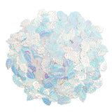 Embroiderymaterial Leaf Shape Sequins Sitara 10X15Mm Light Pink Ab Finish Decorative Sequins For Embroidery, Craft, Jewelry Ma