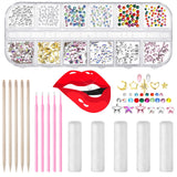 Sosation 377 Pieces Tooth Gem for Teeth Jewelry Kit DIY Fashionable Artificial Crystal Reflective Tooth for birthday Party, Cool