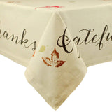 DII Rustic Autumn Leaves Kitchen Collection Thanksgiving & Fall Table D cor, Tablecloth, 60x120