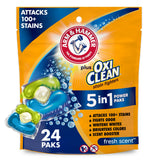 Arm & Hammer plus OxiClean 5in1 Power Paks, 24 Count (Packaging may vary)