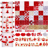 3000PCS+ Game Day Beads Charms for Bracelets Necklace Making Clay Beads Football Charms for Game Day Bracelets Necklace Making D