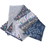 Cotton Fabric Bags Patchwork Quilts Craft Cloth Twill Printing Baby Cloth Material Textile Fabric (Gray 6 Colors, Each Color 50