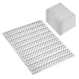 10Pcs Pronged Truss Plates 8x10, Rafter Truss Brackets for Wood Connection, Galvanized Flat Mending Plates with Nail-Teeth