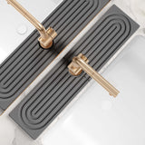 Large Faucet Mat for Kitchen Sink - Stone Drying Mat for Kitchen Counter, Diatomite Fast Drying Stone Sink Tray, Super Absorbent