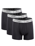Calvin Klein Mens Microfiber Boxer Briefs Pack of 3 (Black(NP2214001)/Black, XLarge)