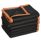 ZENY Padded Moving Blankets 6 Pack, Heavy Duty Packing Blankets Black, 72''x40'' Furniture Moving Pads for Shipping Packing Stor
