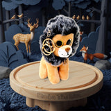 Adoreal Cute Soft Toy Simba The Lion Keychain And Keyring For Kids And Adults 10Cm Mini Plush Lion Bag Charms, Wild Animal Key
