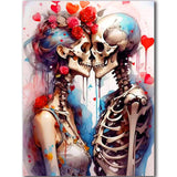 igoodom Diamond Art Kits for Adults, Sugar Skull Diamond Painting Kit, Full Drill Round Skull Diamond Art Kits, DIY Gem Art and