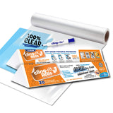Clingers Clear Dry Erase Cling-rite Rolls, Removable, Recyclable Whiteboard Sheets 20x30 inch Ideal for School, Office and Art P