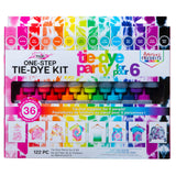 Tulip OneStep TieDye Kit Party Supplies, 18 Bottles Tie Dye, Rainbow, 1 Count (Pack of 1)