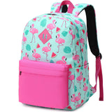 Mimfutu Flamingo School Backpack for Teens Girls, Womens College Bookbags Kids School Bags Laptop Backpacks