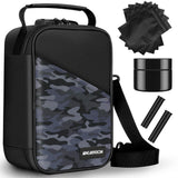 IDEATECH Smell Proof Bag - Lockable Case, Odor Proof Storage Bags for Travel & Gifts (Camo)