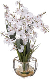 Nearly Natural Dancing Lady Orchid Liquid Illusion Silk Flower Arrangement