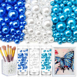 Towenm 2300PCS No Hole Pearl Beads for Vases Filler, Floating Pearls for Centerpieces Vases, Faux Pearl Beads for Crafts Wedding
