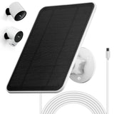 Solar Panel for Simplisafe Outdoor Camera, 4W 5V Solar Charger for Simplisafe Outdoor Camera Series 2 Wireless & Security Camera