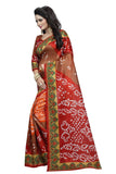 Gosriki Women'S Multi Color Bhagalpuri Silk Printed Saree With Blouse Piece(Bandhani 16-1_Free Size),Multicolour,,B07S19BTDL