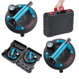 8 Glass Suction Cups with Pressure Gauge, 2 Pack Vacuum Suction Cups with Metal Handle, Heavy Duty Hand-held Suction Cups for Gl