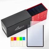 Quiver Time 100 Black 3x4 Top Loaders for Cards - Durable 35pt Toploader Hard Plastic Card Sleeves for Sports Cards, Baseball Ca