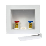 Oatey 38528 Quadtro Washing Machine Outlet Box F1807 PEX Tail Piece, 1/4 Turn, 2 Hub
