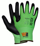 Wells Lamont Industrial Y9251 Vis-Tech Cut Resistant Gloves - Cut Level A6, 18G Ultra-Light Liner, Microfoam Nitrile Palm, Touch