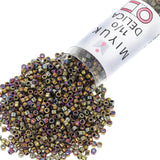 Miyuki Delica Seed Beads - Size 11/0 (1.6 mm), DB0029, Metallic Golden Iris, 7.2 g, Approx. 1440 Beads, Made in Japan