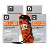 Duke Cannon Tactical Scrubber Soap Pouch - U.S. Military-Grade, Coarse and Soft Mesh, 550 Paracord, Shower Hygiene Essential for