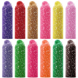 Chumia 12 Pcs Rainbow Glitter Tulle Rolls 6 Inch by 10 Yards 30 Feet Glitter Tulle Roll Fabric with Shiny Sequin Craft Fabric fo