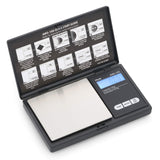 Series Digital Pocket Weight Scale, Stainless-Steel Backlit LCD 100g x 0.01g, (Black), AWS-100-Black - AMERICAN WEIGH SCALES