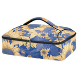 SyXIOP Insulated Casserole Carrier Bag Yellow and Blue Sunflower Flowers
