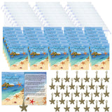Gersoniel 90 Pcs Starfish Story Gifts Employee Appreciation Gifts Bulk Include Mini Keepsake Notecards Drawstring Bags and Charm