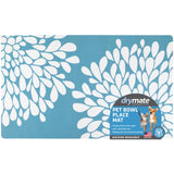 Drymate Pet Bowl Placemat, Dog & Cat Food Feeding Mat - Absorbent Fabric, Waterproof Backing, Slip-Resistant - Machine Washable/