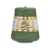 Lily Sugarn Cream Cotton Cone Yarn, 14 oz, Sage, 1 Cone