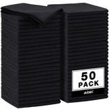 AIDEA Microfiber Cleaning Cloth Black 50PK, Microfiber Towels 11.511.5inch