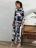 Libas Womens Printed Viscose Co-Ord Set For Women White Xl 49291