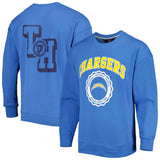 Tommy Hilfiger Mens Powder Blue Los Angeles Chargers Ronald Crew Sweatshirt