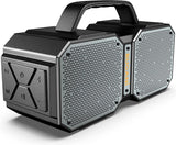 BUGANI Shock Bluetooth Speaker, Portable Bluetooth 5.3, Waterproof, 60W Super Power, Outdoor Speaker, Black(New Model)