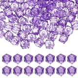 PATIKIL 10mm Acrylic Cube Faceted Beads, 200 Pcs Square Diamond Beads Loose Spacer Beads for Jewelry Making Bracelet Necklace Ea